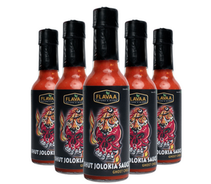 FLAVAA™ Bhut Jolokia Hot Sauce 160 g| Ghost Pepper Hot Sauce| Extreme Hotness 5/5 Scale