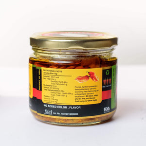 FLAVAA™ Ghost Pepper/Bhut Jolokia Chilli Pickle in Mustard Oil 250g Glass Jar - Flavaa India