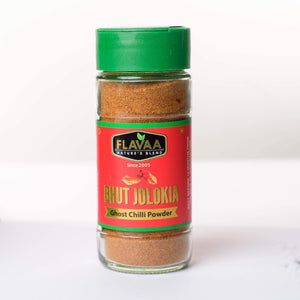 FLAVAA™ Ghost Pepper/Bhut Jolokia Chilli Powder 50g Glass Jar - Flavaa India